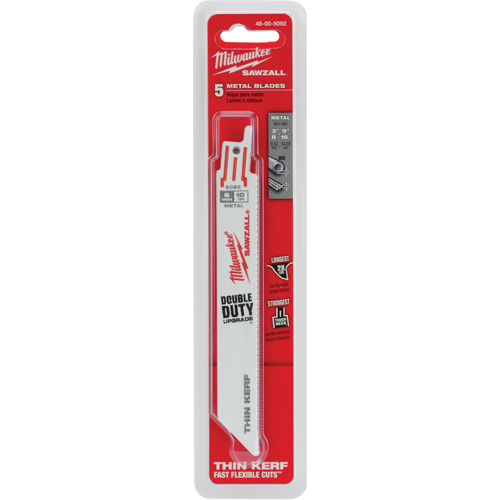 Lame de scie pour m&eacute;tal Sawzall, Bim&eacute;tal, 10 Dents par pouce, 6" lo St. Lawrence Industrial & Safety Supply