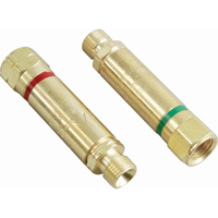 Antiretours pare-flammes - Oxy/gaz combustibles, Ensemble pour oxyg&egrave;ne-gaz combustible, Style pour adapteur de d&eacute;tendeur St. Lawrence Industrial & Safety Supply
