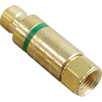 Antiretours pare-flammes - Oxy/gaz combustibles, Gaz combustibles (rouge)/Oxyg&egrave;ne (vert), Style pour adapteur de d&eacute;tendeur St. Lawrence Industrial & Safety Supply
