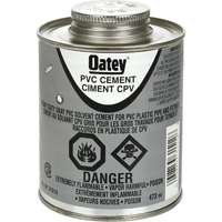 PVC Heavy-Duty Cement, 473 ml, Brush-Top Can, Grey St. Lawrence Industrial & Safety Supply