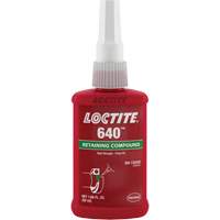 Compos&eacute; de retenue 640 r&eacute;sistance moyenne/haute temp&eacute;rature, 50 ml, Bouteille, Vert St. Lawrence Industrial & Safety Supply