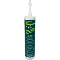 Agent d'&eacute;tanch&eacute;it&eacute; &agrave; base de silicone Dowsil 786, 300 ml, Cartouche, Blanc St. Lawrence Industrial & Safety Supply