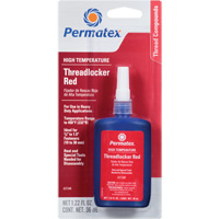 Adh&eacute;sif frein-filet pour temp&eacute;ratures &eacute;lev&eacute;es, Rouge, &eacute;lev&eacute;, 36 ml, Bouteille St. Lawrence Industrial & Safety Supply
