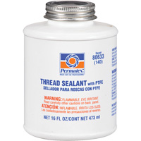 Scellant pour filetage avec PTFE, Canette &agrave; dessus brosse, 473 ml, -54° C - 149° C/-65° F - 300° F St. Lawrence Industrial & Safety Supply