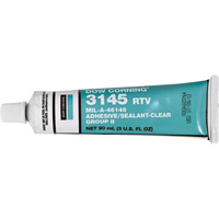 Scellant adh&eacute;sif &agrave; la silicone Dowsil RTV 3145 MIL-A-46146, Tube, Transparent St. Lawrence Industrial & Safety Supply
