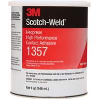Neoprene High-Performance Contact Adhesive, Can, 32 fl. oz., Grey St. Lawrence Industrial & Safety Supply