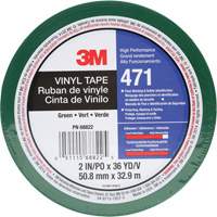 471 Vinyl Tape, 50.8 mm (2") W x 32.9 m (108') L, 5.2 mils, Green St. Lawrence Industrial & Safety Supply