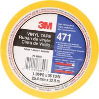 471 Vinyl Tape, 25.4 mm (1") W x 32.9 m (108') L, 5.2 mils, Yellow St. Lawrence Industrial & Safety Supply