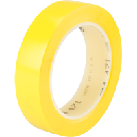 471 Vinyl Tape, 25.4 mm (1") W x 32.9 m (108') L, 5.3 mils, Yellow St. Lawrence Industrial & Safety Supply
