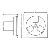Ventilateur d'&eacute;chappement 12" s&eacute;rie panneau 1SP St. Lawrence Industrial & Safety Supply