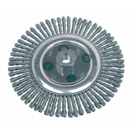 Knot Wire Wheel Brushes - Stringer Bead, 4-7/8" Dia., 0.02" Fill, 5/8"-11 Arbor, Steel St. Lawrence Industrial & Safety Supply