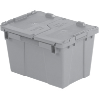 Contenants de distribution Flipak en plastique poly&eacute;thyl&egrave;ne (PE), 15,2" x 10,9" x 9,7", Gris St. Lawrence Industrial & Safety Supply