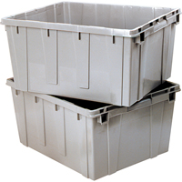 Contenant emboîtable, 21,1" la x 17,7" p x 12" h, Gris St. Lawrence Industrial & Safety Supply