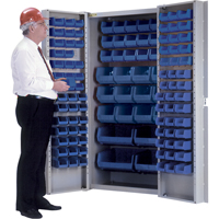 Armoire &agrave; combinaison avec porte creuse, 38" la x 24" p x 72" h, 36 tablettes St. Lawrence Industrial & Safety Supply