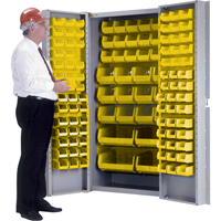 Armoire &agrave; combinaison avec porte creuse, 38" la x 24" p x 72" h, 36 tablettes St. Lawrence Industrial & Safety Supply