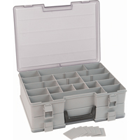 Boîte &agrave; compartiments, Plastique, 48 compartiments, 15-1/2" la x 11-3/4" p, 5" h, Gris St. Lawrence Industrial & Safety Supply