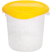 Round Storage Containers, 7-4/5" H x 8-1/2" D, 3.79 L Capacity, Clear St. Lawrence Industrial & Safety Supply