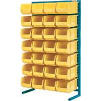 Support stationnaire pour bacs &agrave; un c&ocirc;t&eacute;, 36" la x 12" p x 61" h, 28 bacs St. Lawrence Industrial & Safety Supply
