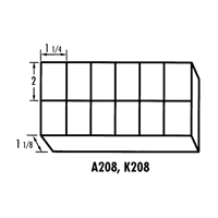 Boîte &agrave; compartiments K-Resin, Plastique, 12 compartiments, Transparent St. Lawrence Industrial & Safety Supply