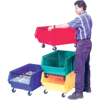 Mobile Giant Stacking Bin, 11-7/8" H x 18-3/8" W x 29" D, 150 lbs. Capacity, Blue St. Lawrence Industrial & Safety Supply