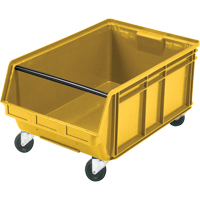 Bac g&eacute;ant empilable et mobile, 11-7/8" ha x 18-3/8" la x 29" p, Capacit&eacute; de 150 lb, Jaune St. Lawrence Industrial & Safety Supply