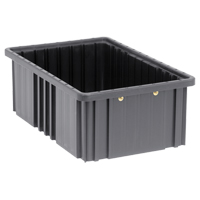 Bacs divisibles conducteurs, Polypropyl&egrave;ne, 10-7/8" la x 16-1/2" p x 6" h, Noir St. Lawrence Industrial & Safety Supply