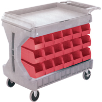 PROCART, GRAND A/36 BACS BLEU #CB099, &agrave; deux c&ocirc;t&eacute;s, 36 bacs, 45-5/18" la x 24" p x 34-3/4" h St. Lawrence Industrial & Safety Supply