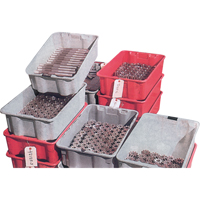 Contenants Stack-N-Nest de Plexton, 20,1" la x 42,5" p x 14,1" h, Gris St. Lawrence Industrial & Safety Supply