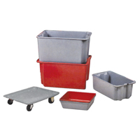 Contenants Stack-N-Nest de Plexton, 20,1" la x 42,5" p x 14,1" h, Gris St. Lawrence Industrial & Safety Supply