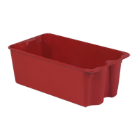 Contenants Stack-N-Nest de Plexton, 16,9" la x 30,6" p x 11,1" h, Rouge St. Lawrence Industrial & Safety Supply