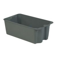 Contenants Stack-N-Nest de Plexton, 16,9" la x 30,6" p x 11,1" h, Gris St. Lawrence Industrial & Safety Supply