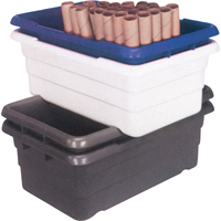Bacs empilables en crois&eacute;, 16" la x  p x 8,5" h, Gris St. Lawrence Industrial & Safety Supply