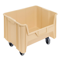 Bac g&eacute;ant mobile empilable, 12-7/16" ha x 19-7/8" la x 15-1/4" p, Capacit&eacute; de 250 lb, Ivoire St. Lawrence Industrial & Safety Supply