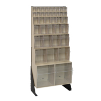 Tip-Out Bins Stand, 23-5/8" W x 8" D x 52" H, 38 Drawers St. Lawrence Industrial & Safety Supply