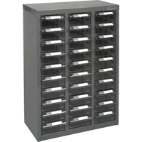Casiers pour pi&egrave;ces KPC-700, Acier galvanis&eacute;, 30 tiroirs, 17-1/2" x 8-7/10" x 25-3/10", Gris St. Lawrence Industrial & Safety Supply