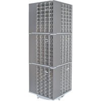 Armoire industrielle robuste avec carrousel &agrave; tiroirs, Acier, 384 tiroirs, 27" la x 27" p x 80" h, Gris St. Lawrence Industrial & Safety Supply