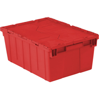 Contenants de distribution Flipak en plastique poly&eacute;thyl&egrave;ne (PE), 21,9" x 15,2" x 9,3", Rouge St. Lawrence Industrial & Safety Supply