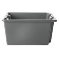 Stack & Nest Palletote Box, 10" x 15.5" x 19.5", Grey St. Lawrence Industrial & Safety Supply