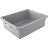 Undivided Bus/Utility Box, 7" H x 21.5" D x 17" L, Plastic, Grey St. Lawrence Industrial & Safety Supply