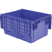 Contenants de distribution Flipak en plastique poly&eacute;thyl&egrave;ne (PE), 27,9" x 20,9" x 15,2", Bleu St. Lawrence Industrial & Safety Supply