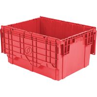 Contenants de distribution Flipak en plastique poly&eacute;thyl&egrave;ne (PE), 27,9" x 20,9" x 15,2", Rouge St. Lawrence Industrial & Safety Supply