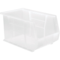 Bac transparent ultra empilable & suspendable, 8-1/4" la, 8" h x 13-5/8" p, Transparent St. Lawrence Industrial & Safety Supply