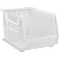 Bac transparent ultra empilable & suspendable, 11" la, 10" h x 18" p, Transparent St. Lawrence Industrial & Safety Supply