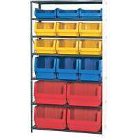 &eacute;l&eacute;ment de rayonnage avec bacs empilables, Acier, Bac Magnum, Capacit&eacute; 650 lb, 42" la x 76" h St. Lawrence Industrial & Safety Supply