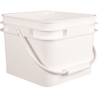 Square Pail, Plastic, 2.1 gal. St. Lawrence Industrial & Safety Supply