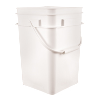 Square Pail, Plastic, 4.25 gal. St. Lawrence Industrial & Safety Supply