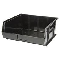 Stack & Hang Bin, 16-1/2" W x 7" H x 14-3/4" D, Black St. Lawrence Industrial & Safety Supply