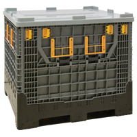 Contenant de vrac pliable, 47,2" lo x 39,4" la x 39,4" h, Gris St. Lawrence Industrial & Safety Supply