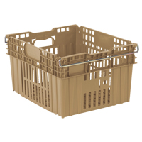 Contenant en plastique empilable Stack-N-Nest pour l'agriculture, 20" x 24" x 13,4", Beige St. Lawrence Industrial & Safety Supply