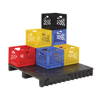 Caisse en plastique pour produits laitiers St. Lawrence Industrial & Safety Supply